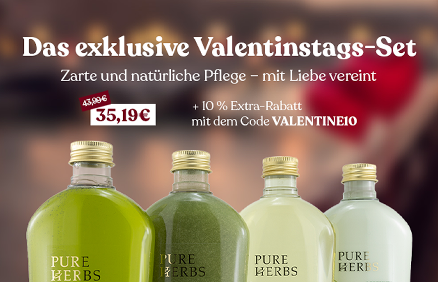 Offre promotionnelle gamme Pure Herbs pour la St Valentin