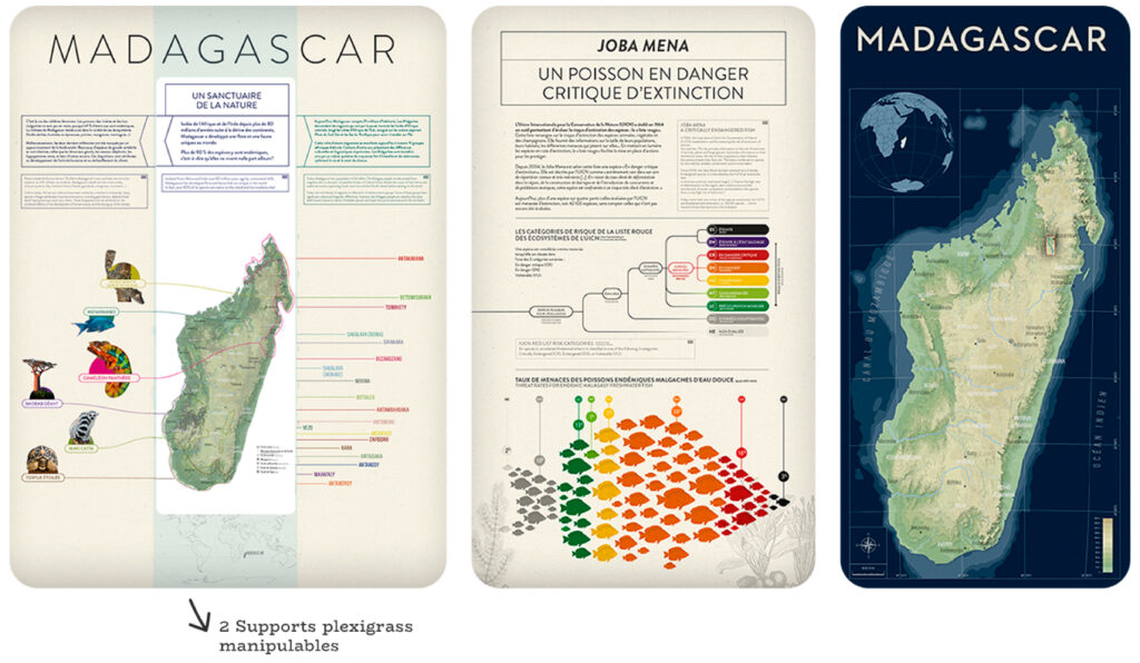 exemples de data-visualisation sur Madagascar et le poisson Joba Mena