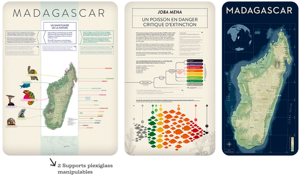 exemples de data-visualisation sur Madagascar et le poisson Joba Mena