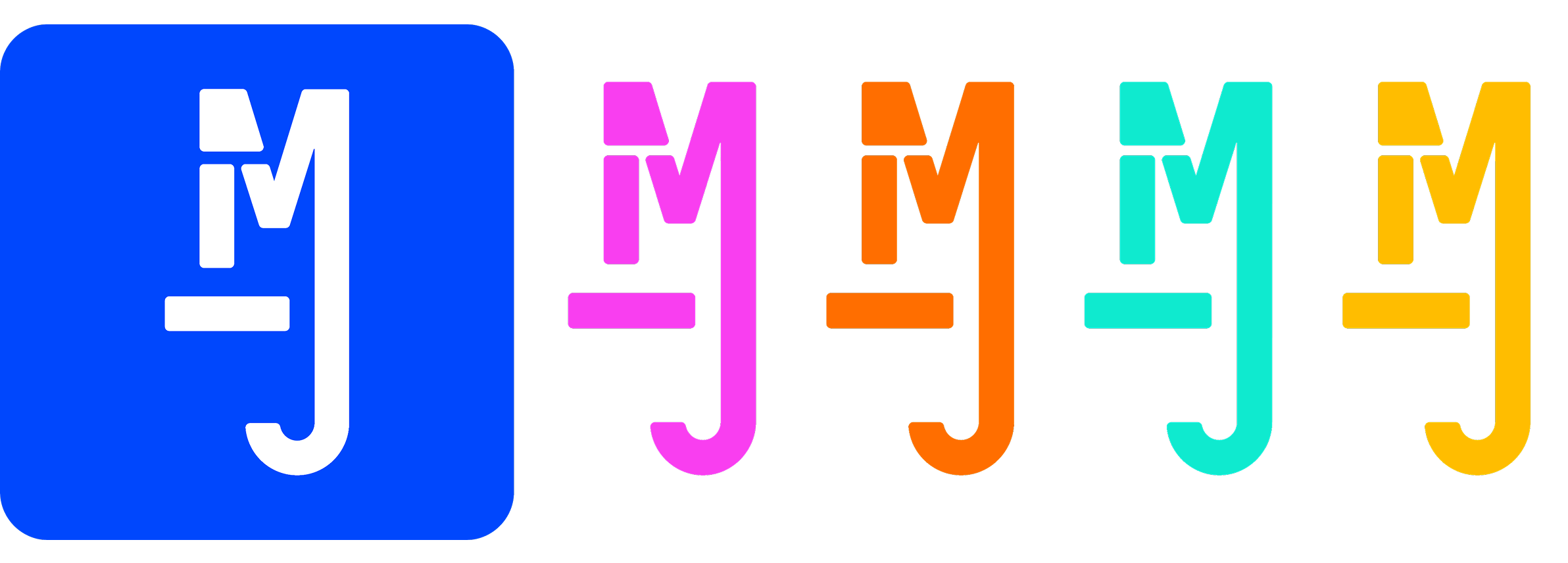 Logo version minimaliste du Musée du Jouet de Colmar pensé comme un monogramme