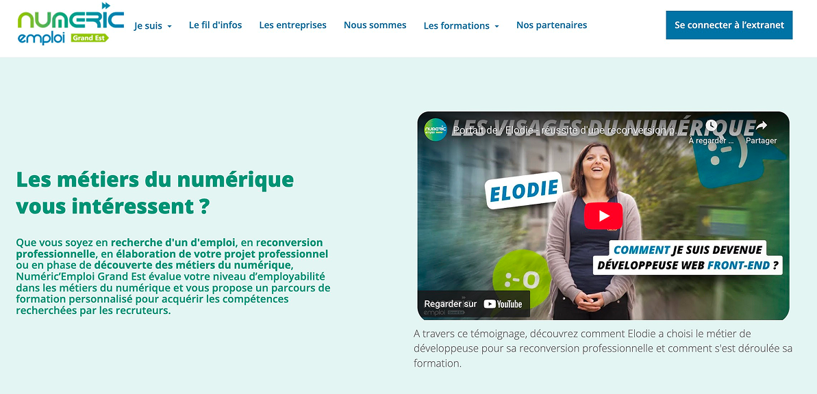 Les visages du numérique : série de témoignages vidéo d'acteurs du numérique dans le Grand Est