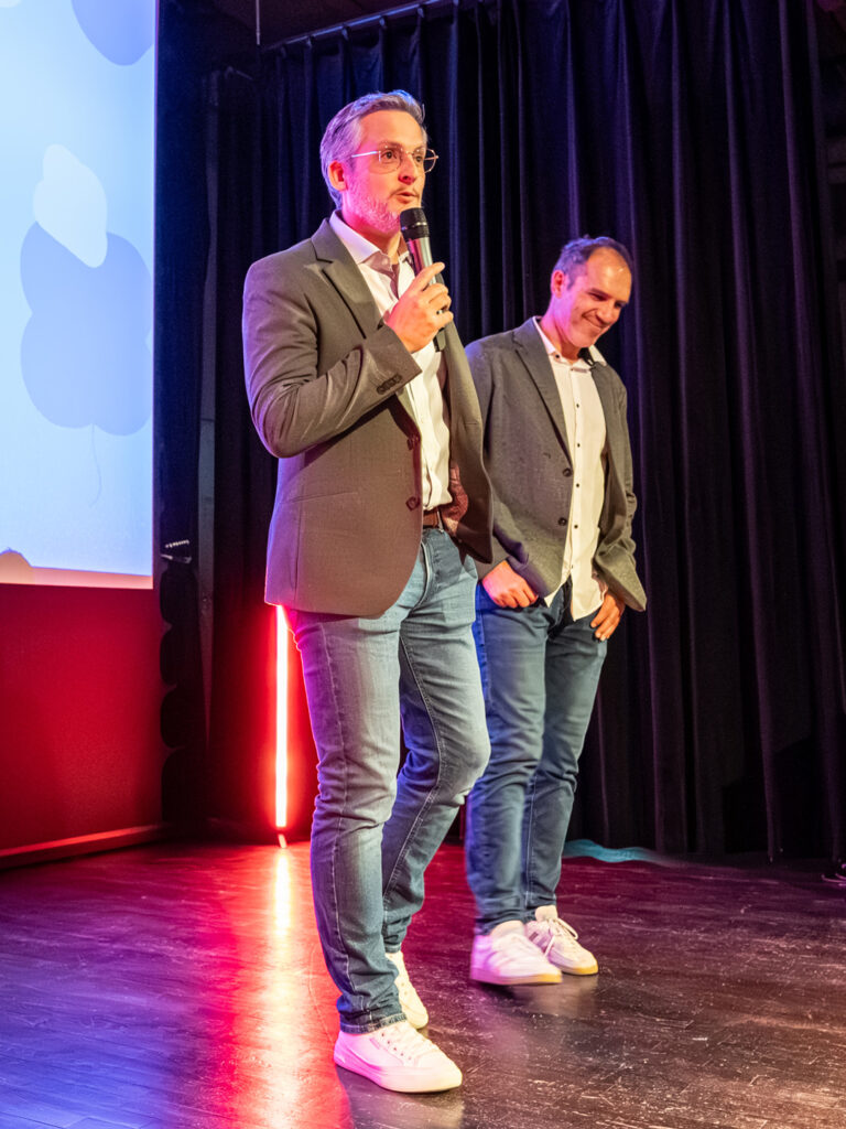 Discours de Philippe Weissenburger, sur la collaboration entre Ada Cosmetics et l'agence de communication Vuxe