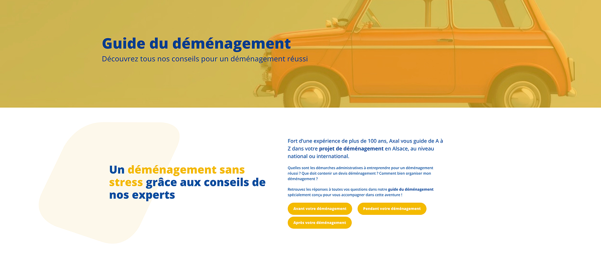 Guide du déménagement Axal